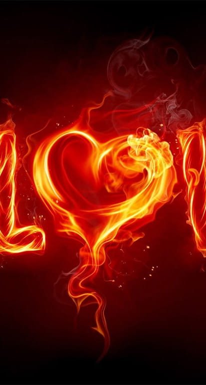 HD wallpaper -Love, Romance, Feelings, On Fire, Heart, Dark Background, Art Design,valentines day- wallpaper