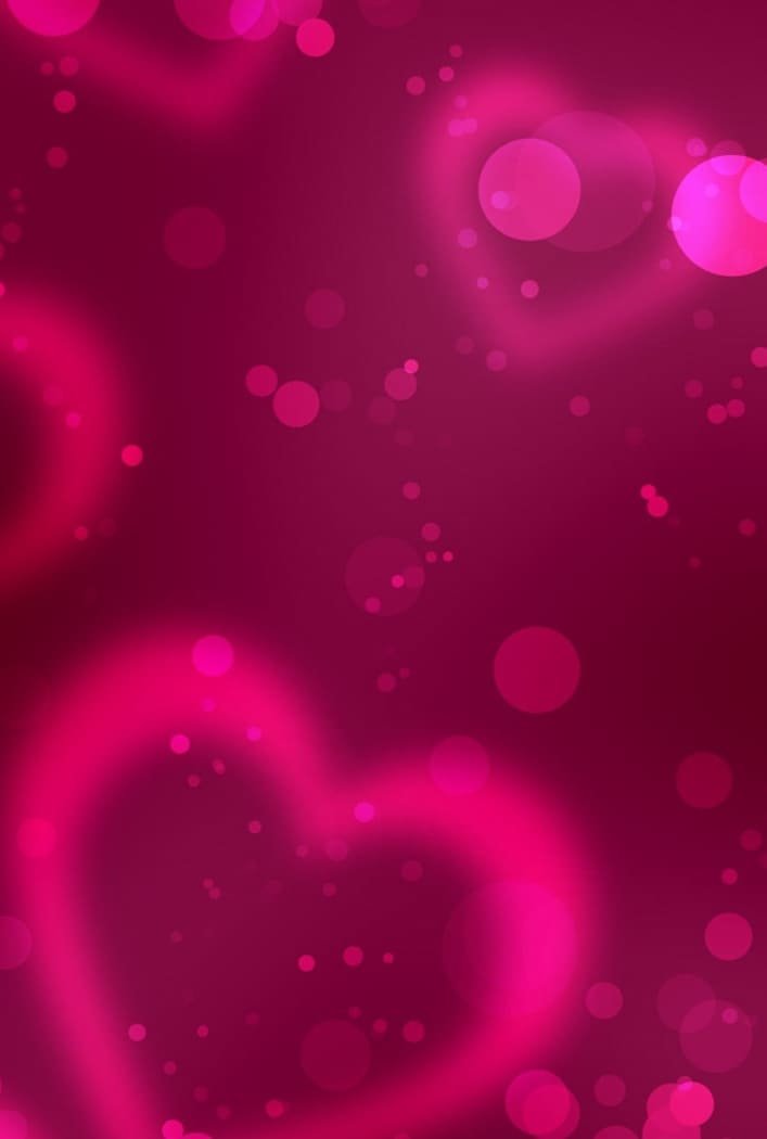 _HD wallpaper -Valentine’s Day- cards -red heart, pink -hearts- illustration