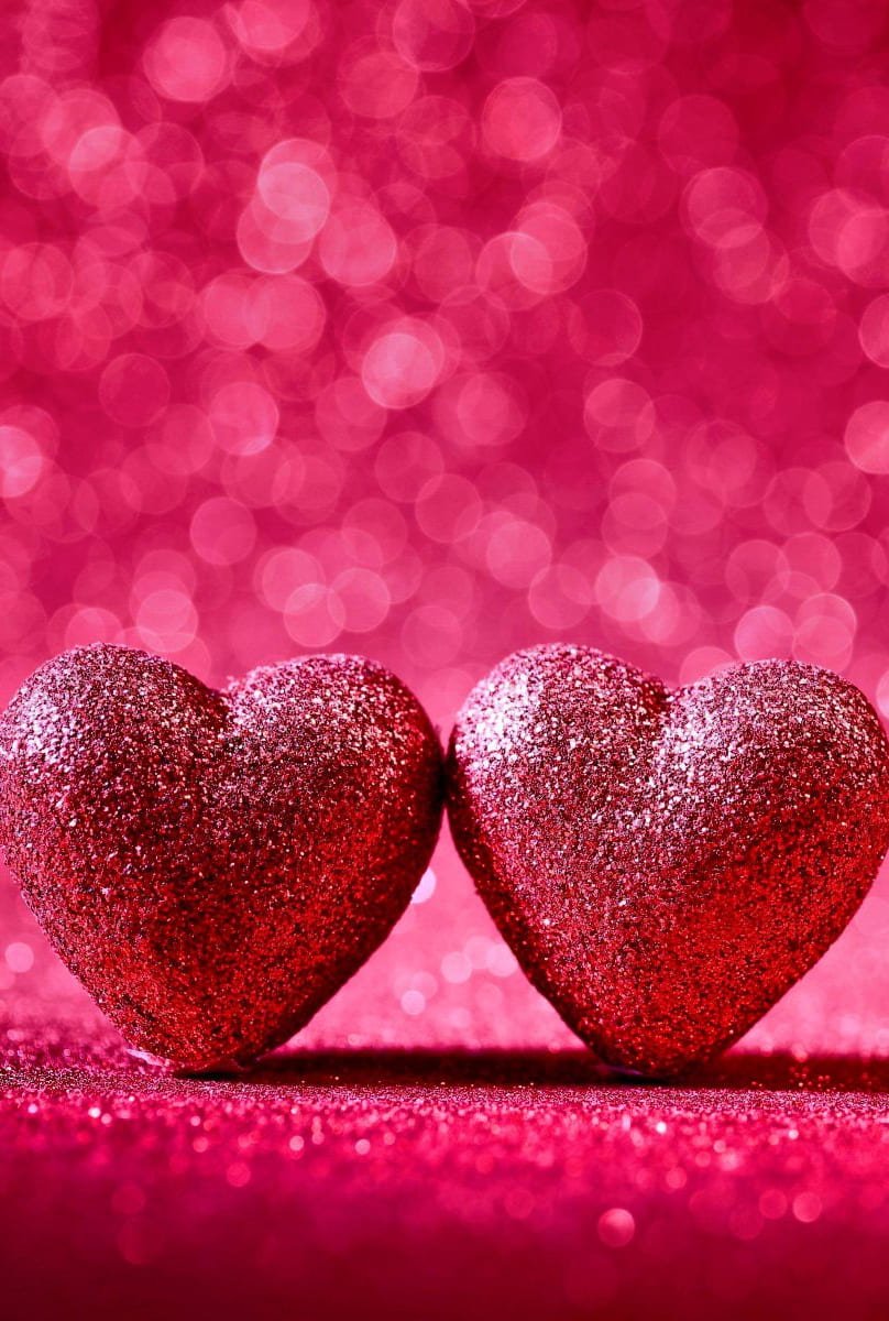 HD wallpaper-valentines cards- Holiday, Valentine’s Day, Bokeh, Glitter, Heart, Pink