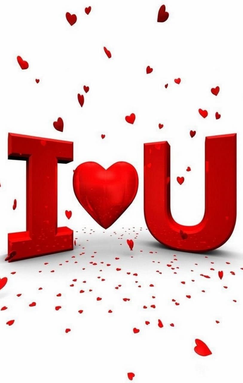 HD wallpaper-valentines day- wallpaper iphone, Love, Heart, Romance, Red, Simple Background, Art Design, I Love You, i love u illustration ,